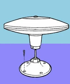 Vision Plus Status 350 Omni-Directional Antenna With VP2 TV Amplifier -Heaters and Air Conditioners Sales Store 04 2085.2 42346.1633448124