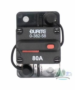 Durite 80A Flush Mount Circuit Breaker 12/24v