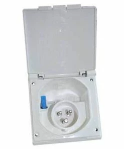 FAWO Flush Mains Inlet For Caravan Motorhome Campervan -Heaters and Air Conditioners Sales Store FAWO Flush Mains Inlet White 98570.1668698928