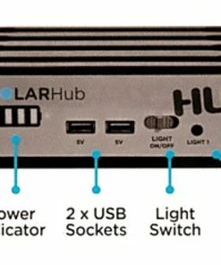 HUBi 2K Power And Lighting System Caravan Solar Hub Kit -Heaters and Air Conditioners Sales Store HUBI SOCKETS 35147.1422375423