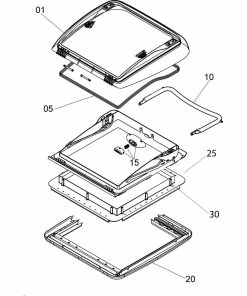 Dometic Seitz Mini Heki Style Caravan & Motorhome Roof Light Vent -Heaters and Air Conditioners Sales Store Heki8 07524.1475593401