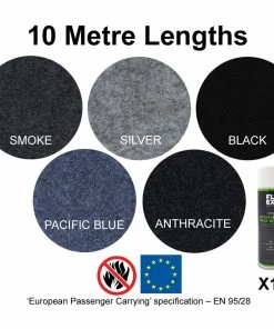 JLS Ltd 10m X 2m Hi-flex Camper Van Lining Carpet + 10 Trim-Fix Spray Adhesives