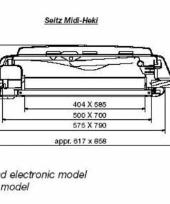 Dometic Midi Heki Campervan Motorhome Caravan Rooflight -Heaters and Air Conditioners Sales Store Midi Heki 98257.1545297628
