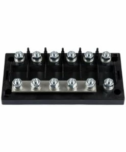 Victron Energy Fuse Holder 6 Way MEGA Fuse CIP050060000 -Heaters and Air Conditioners Sales Store VE 6 way mega fuse holder cover removed 29679.1670844811