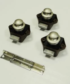 JLS Ltd 3 Pack Of Caravan Mini Push Button Door Handle And Catch -Heaters and Air Conditioners Sales Store br nic 54226.1415012283