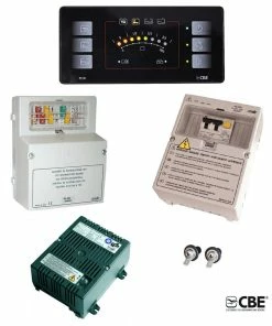 CBE PC110 Campervan 12v Control Panel Kit With Charger, Fusebox & Breaker