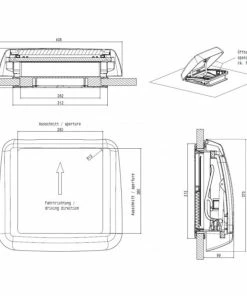 Dometic Micro Heki Campervan Caravan Rooflight -Heaters and Air Conditioners Sales Store dometic micro heki 18759.1524738312