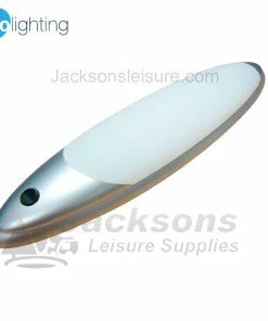 Lumo LED42 Satin Ellipse Oval 12v LED Caravan Light