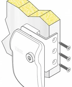 Fiamma Safe Door Security Lock Frame - Caravan And Motorhome -Heaters and Air Conditioners Sales Store fiamma safe door framed installation diagram 84034.1630406824
