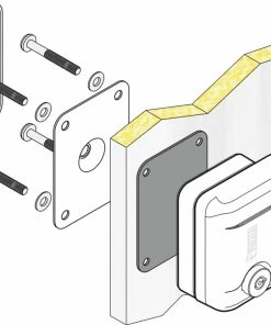Fiamma Safe Door Security Lock - Caravan And Motorhome -Heaters and Air Conditioners Sales Store fiamma safe door installation diagram 19312.1630409426