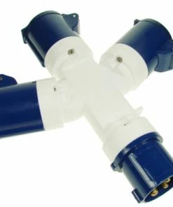 Maypole 3-Way 230v Caravan Site 16 Amp Hook Up Splitter