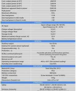 Victron Energy Blue Power MultiPlus-II 48V Battery Inverter Charger 120V AC 7 Victron Energy Blue Power MultiPlus-II 48V Battery Inverter Charger 120V AC -Heaters and Air Conditioners Sales Store multiplus table 17069.1638455536