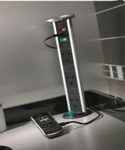 Kengo Pop Up Deluxe Power Dock 13amp Sockets With USB Ports