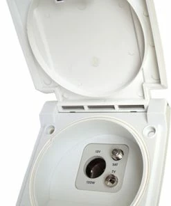 Bullfinch Satellite, TV & 12v Outlet Point - White