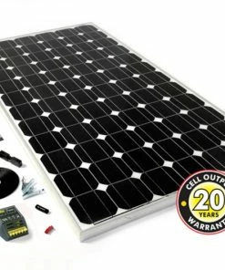 PV Logic 200w Motorhome Solar Panel Kit With 15 Amp MPPT Charge Controller