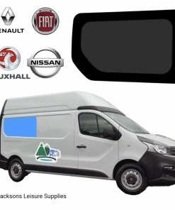 JLS Renault Trafic Vauxhall Vivaro SWB Glass Campervan Window - UK Driver Side Rear