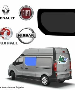 JLS Renault Trafic Vauxhall Vivaro Sliding Glass Campervan Window - UK Passenger Side