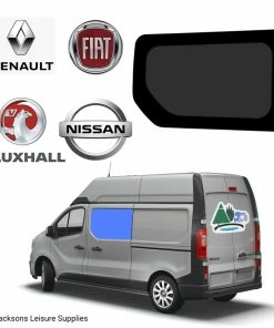 JLS Renault Trafic Vauxhall Vivaro Fixed Glass Campervan Window - UK Passenger Side