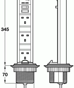 Kengo Pop Up Deluxe Power Dock 13amp Sockets With USB Ports 18 Kengo Pop Up Deluxe Power Dock 13amp Sockets With USB Ports -Heaters and Air Conditioners Sales Store usb2 31497.1453130721