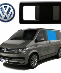 JLS VW T5 T6 Bonded Privacy Glass Sliding Window - Front Left Hand