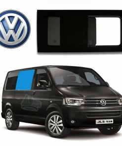 JLS VW T5 T6 Bonded Privacy Glass Sliding Window - Front Right Hand