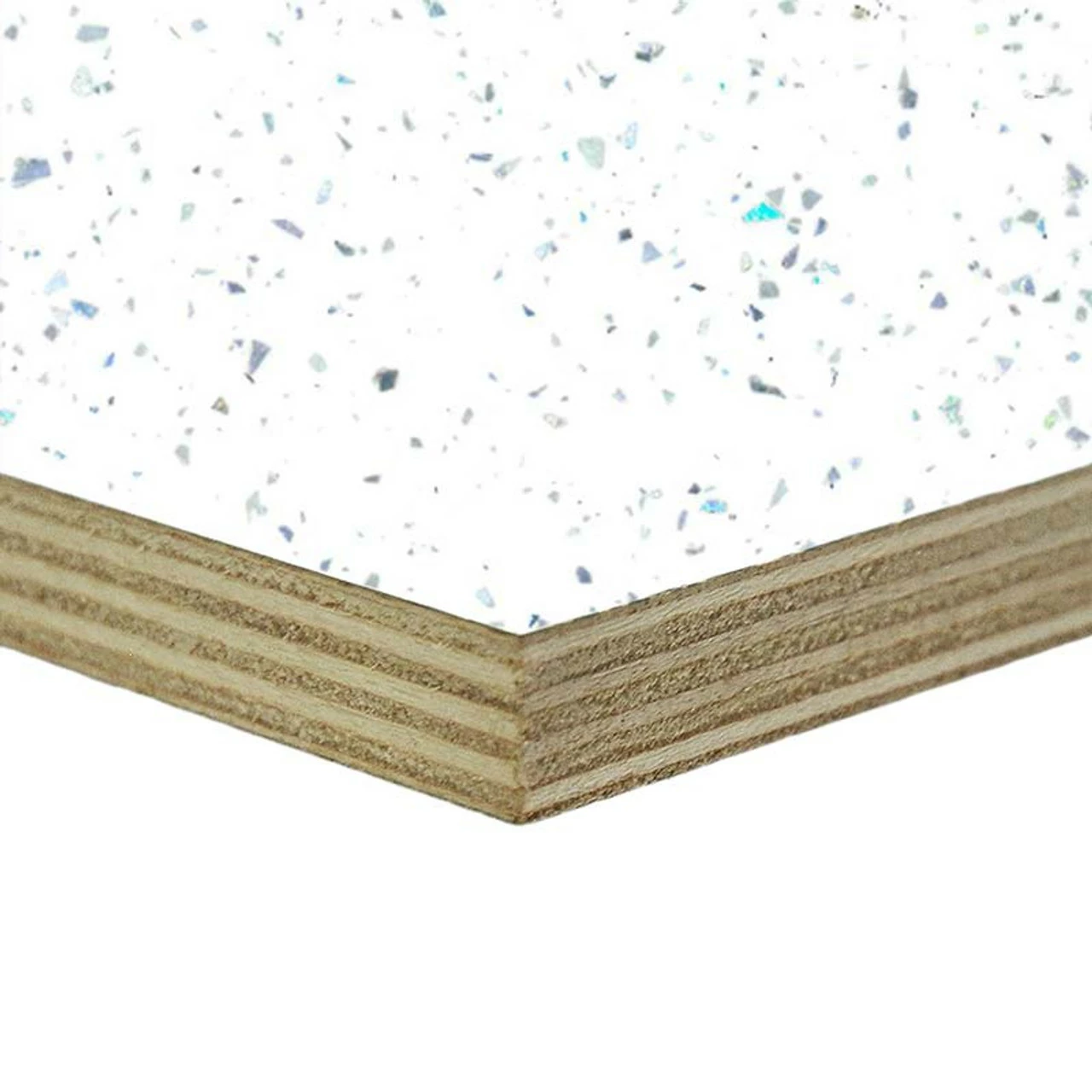 Morland 15mm Lightweight Campervan Furniture Ply - White Spark 4 Morland 15mm Lightweight Campervan Furniture Ply - White Spark - Image 2